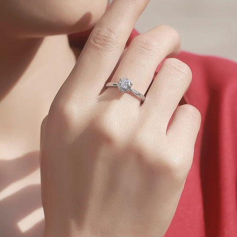 Zarkan Premium Solitaire 925 Silver Ring