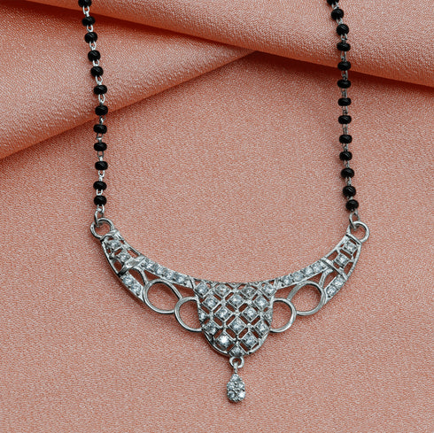 Zarkan 925 Silver Water Drop Mangalsutra