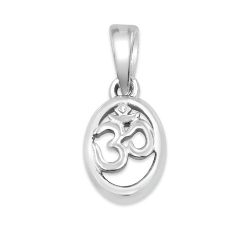 Zarkan 925 Silver OM Pendant With Chain