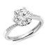 Moissanite Diamond 2 Carat Minimal Solitaire  925 Silver Ring for women - Free Size